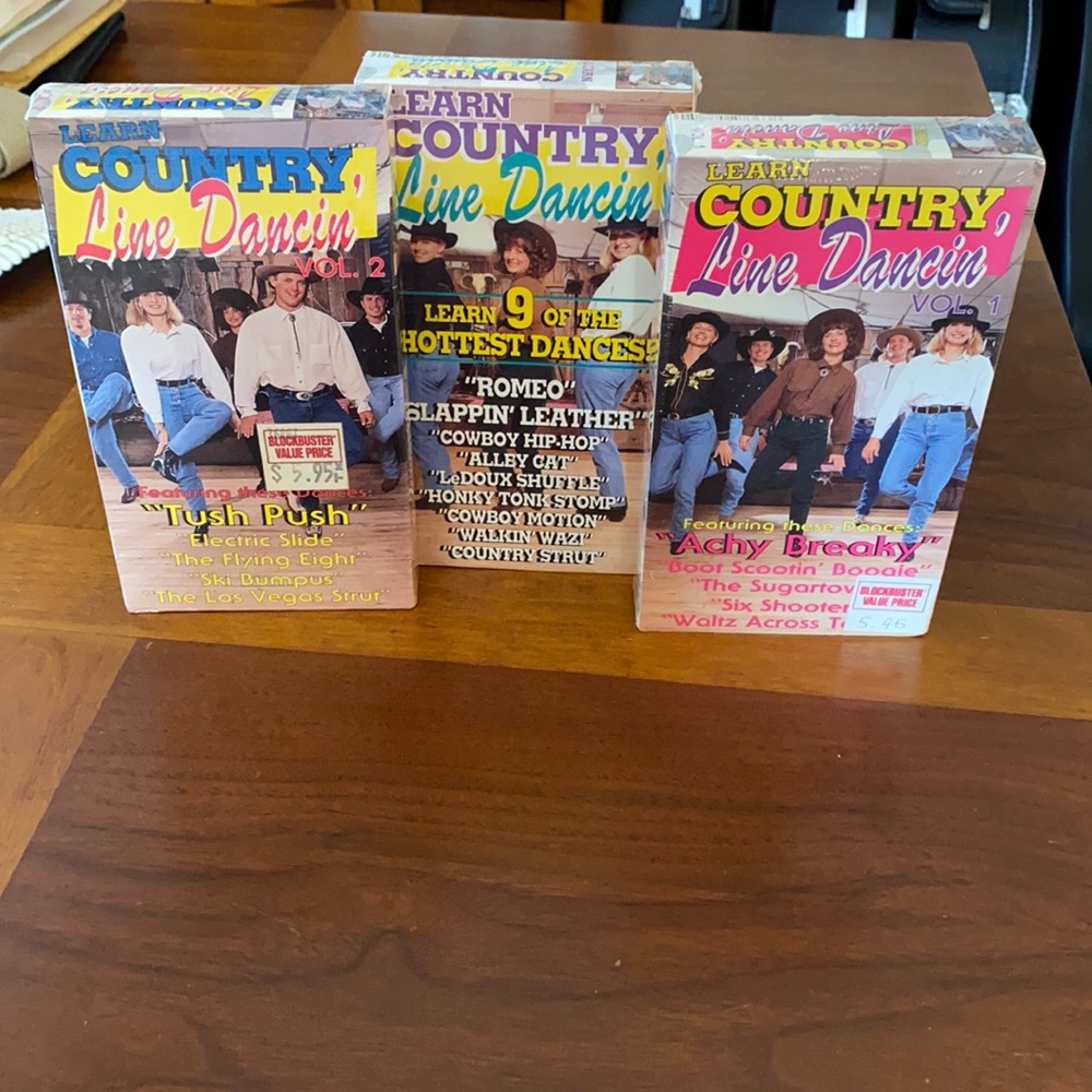 VHS - Learn Country Line Dancin' Multi tape offer